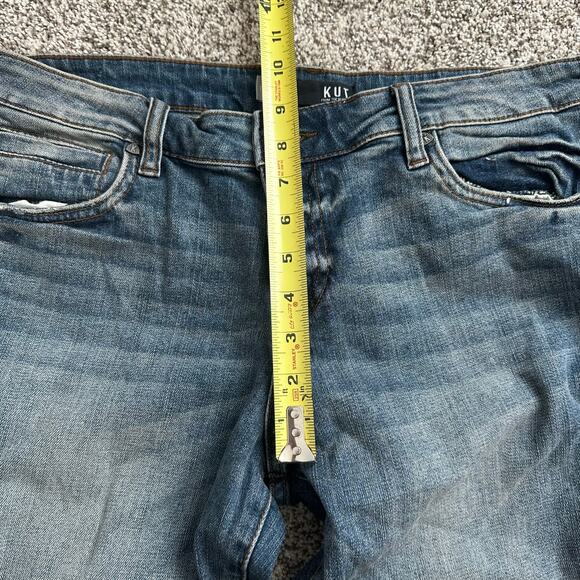 KUT from the Kloth medium wash Catherine ankle straight leg jeans size 12 - Picture 10 of 11